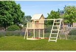 Karibu Kinderspielhaus 'Frieda' naturbelassene nordische Fichte 415 x 291 x 264 cm