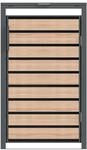 Westmann M&uuml;lltonnenbox 'Lacina' anthrazit/Holzoptik 80 x 68 x 116 cm