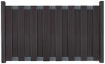 GroJa Zaunelement 'Fertigzaun Vorgarten' BPC/Aluminium anthrazit 180 x 90 x 3,2 cm