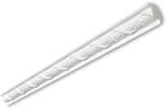 DECOSA&reg; Zierprofil 'Denise' Blumenmuster wei&szlig; 200 x 3,1 x 3,1 cm