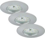 Briloner LED-Einbauleuchtenset 'Attach One' 14,4 W 1050 lm warmwei&szlig; &Oslash; 7,5 cm 3