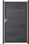 GroJa Einzeltor 'Viento' BPC/Aluminium Universal DIN steingrau/anthrazit 100 x...