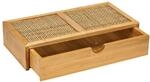 Wenko Ablagebox 'Allegre' Bambus/Rattan mit Schublade 28 x 14 x 6 cm