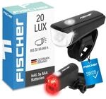Fischer LED-Beleuchtungsset Batterien 20 Lux mit Halterung