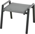 Siena Garden Gartenhocker 'Tauro' stapelbar Aluminium anthrazit 59 x 47 x 56,5 cm