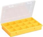 Allit EuroPlus Sortimentskasten 'Basic 29/15' 15 F&auml;cher gelb 29 x 18,5 x 4,6 cm