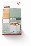 tesa Aufbewahrungsbox 'Baboo' klein mattwei&szlig; 12,2 x 11 x 10,2 cm mit Bambusdeckel