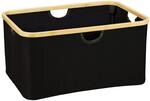 Wenko W&auml;schekorb 'Ecori' Polyester schwarz 54 x 26 x 36 cm