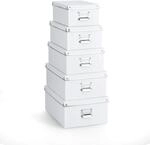 Zeller Boxen-Set wei&szlig; 5-teilig