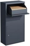 Westmann Briefkasten mit Paketbox 'Pollux' Stahl anthrazit 44 x 22 x 82 cm