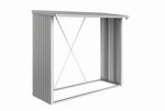 Biohort Brennholzlager 'WoodStock 230' silber metallic 229 x 102 x 199 cm