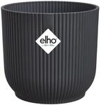 Elho &Uuml;bertopf 'Vibes Fold Rund' Kunststoff schwarz &Oslash; 16 cm
