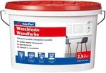 Baufan Waschfeste Wandfarbe wei&szlig; matt 2,5 l