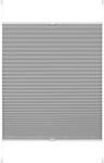 Gardinia EasyFix-Plissee 'Greta' steingrau 70 x 130 cm 7-teilig