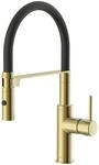Lenz K&uuml;chenarmatur 'Nalu' gold-matt mit Pendelbrause