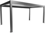 Biohort Pergola quarzgrau metallic/wei&szlig; 5,5 x 3 m