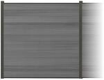 elephant Zaun-Komplettset 'Roma Line' WPC grau mit Pfosten anthrazit zum...