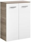 Fackelmann Unterschrank 'Luxor' braun, wei&szlig; 60,5 x 82,5 x 32 cm