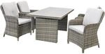 bellavista&reg; Loungem&ouml;belset 'Ria' f&uuml;r 4 Personen Stahl