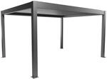 Biohort Pergola quarzgrau metallic 4,5 x 3,5 m