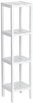 Zeller Badregal Holzwerkstoff wei&szlig; 22 x 92 x 22 cm