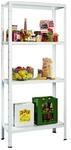 SCHULTE Regalwelt Steck-Grundregal 180 x 80 x 40 cm, 4 B&ouml;den, wei&szlig;, Tragkraft 260