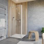 Schulte Eckdusche 'Trend 2.0' wei&szlig; 90 x 90 x 200 cm mit Dreht&uuml;r