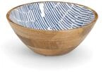 Zeller Schale Mangoholz blau 30 x 12 x 30 cm