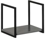 Fackelmann Unterregal 'New York' grau, schwarz 33 x 28 x 28 cm