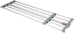 Wenko Teleskop-Klemmregal silber/grau 70-120 x 23 x 3 cm