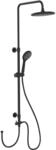 Wenko Duschsystem 'Watersaving' schwarz matt 75 - 120 cm