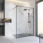 Schulte Walk-In-Duschwand 'Trend 2.0' schwarz, 140 x 200 cm