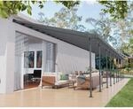 Palram-Canopia Terrassen&uuml;berdachung 'Feria' anthrazit 380 x 1457 cm Polycarbonat