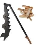 Firefix Holzspalter manuell mit Holzgriff 74,5 x 15 x 11,7 cm schwarz