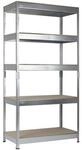 SCHULTE Regalwelt Schwerlast-Steckregal 200 x 100 x 50 cm, 5 B&ouml;den, verzinkt,