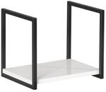 Fackelmann Unterregal Midi 'New York' wei&szlig;, schwarz 33 x 28 x 28 cm