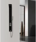 Duschpaneel 'Care' Edelstahl schwarz 150 x 15 cm