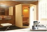 Weka Massivholz-Elementsauna 'Laukkala 1' mit 3,6 kW OS-Ofenset, Steuerung,...