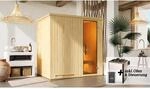 Weka Elementsauna 'Halmstad 1' mit 7,5 kW OS-Ofenset, Steuerung, Glast&uuml;r 192 x 141 x