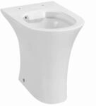 sanicomfort Stand-WC erh&ouml;ht sp&uuml;lrandlos 'Rekia' Flachsp&uuml;ler wei&szlig;