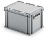 Alutec Kunststoffbeh&auml;lter mit Deckel grau 30 x 23 x 40 cm