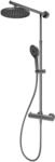 Schulte Duschsystem 'DuschMaster Rain Classic' mit Thermostat Gunmetal