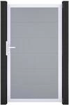 GroJa Einzeltor 'BasicLine' Universal DIN silbergrau/silber 100 x 180 cm