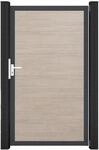 GroJa Einzeltor 'BasicLine' Universal DIN Eichefarben hell/anthrazit 100 x 180...