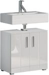 Trendteam Waschbeckenunterschrank 'Wons' wei&szlig; Hochglanz 60 x 58 x 34 cm