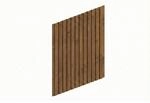 SKAN HOLZ Carport-Seitenwand Deckelschalung nussbaumfarben 230 x 330 cm