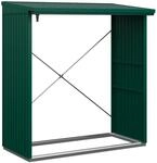 EcoStar Kaminholzregal 'Trend Typ 2' moosgr&uuml;n 181,4 x 198 x 102,5 cm