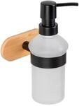 Wenko Seifenspender 'Turbo-Loc Orea Bamboo' Bambus, Glas satiniert 200 ml