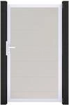 GroJa Einzeltor 'BasicLine' Universal DIN wei&szlig;/silber 100 x 180 cm