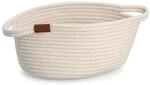 Zeller Aufbewahrungskorb naturfarben 29 x 14,5 x 21 cm